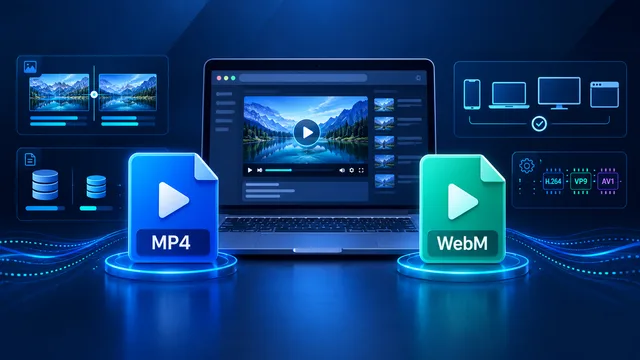 MP4 and WebM video format comparison